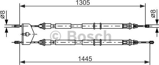 BOSCH 1 987 477 732 - Трос, гальмівна система autocars.com.ua