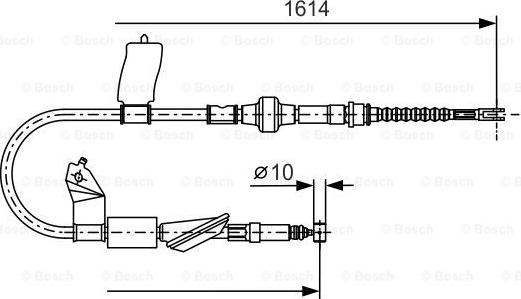 BOSCH 1 987 477 740 - Трос, гальмівна система autocars.com.ua