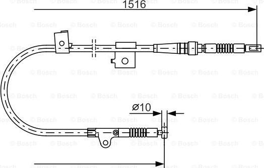 BOSCH 1 987 477 759 - Трос, гальмівна система autocars.com.ua