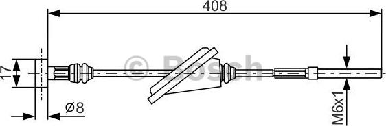 BOSCH 1 987 477 794 - Тросик, cтояночный тормоз avtokuzovplus.com.ua