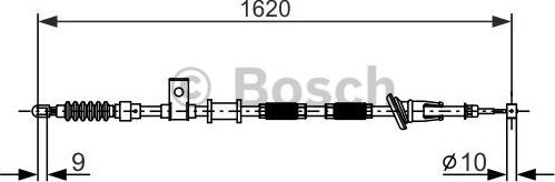 BOSCH 1 987 477 894 - Трос, гальмівна система autocars.com.ua