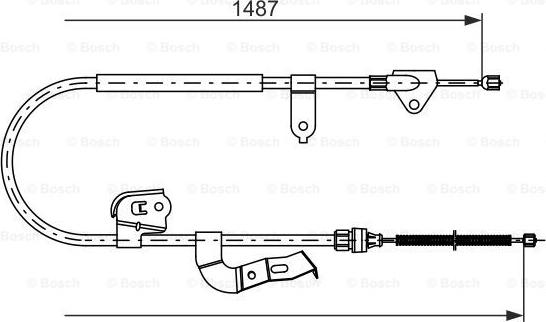 BOSCH 1 987 477 952 - Тросик, cтояночный тормоз avtokuzovplus.com.ua