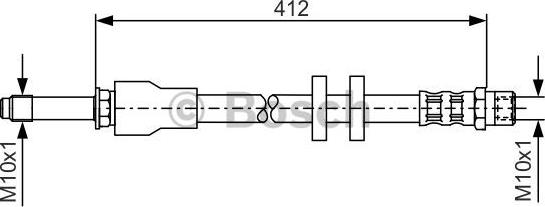 BOSCH 1 987 481 021 - Тормозной шланг autodnr.net