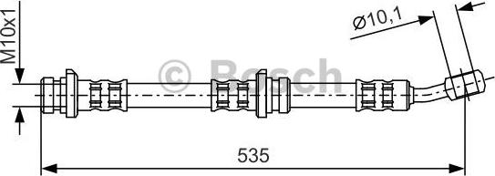 BOSCH 1 987 481 025 - Гальмівний шланг autocars.com.ua