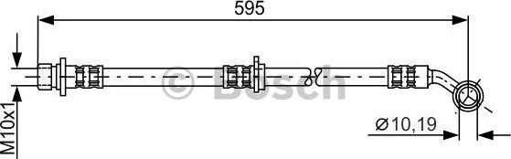 BOSCH 1 987 481 027 - Гальмівний шланг autocars.com.ua