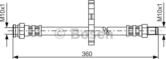 BOSCH 1 987 481 061 - Тормозной шланг avtokuzovplus.com.ua