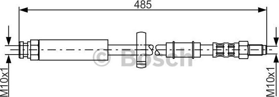 BOSCH 1 987 481 063 - Тормозной шланг avtokuzovplus.com.ua