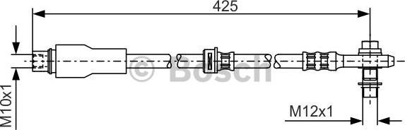 BOSCH 1 987 481 066 - Тормозной шланг avtokuzovplus.com.ua