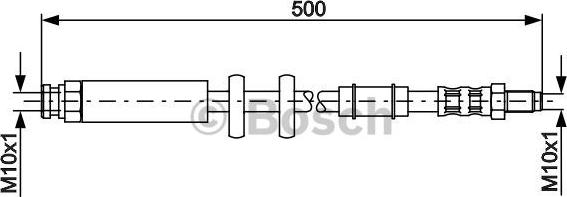 BOSCH 1 987 481 067 - Гальмівний шланг autocars.com.ua