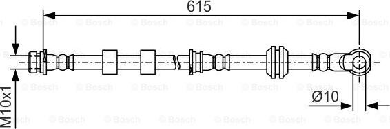 BOSCH 1 987 481 088 - Тормозной шланг autodnr.net