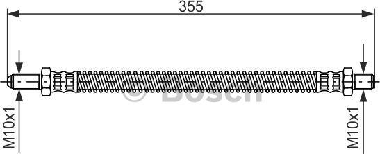 BOSCH 1 987 481 093 - Гальмівний шланг autocars.com.ua