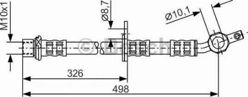 BOSCH 1 987 481 104 - Гальмівний шланг autocars.com.ua