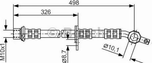 BOSCH 1 987 481 105 - Гальмівний шланг autocars.com.ua