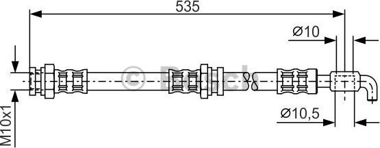 BOSCH 1 987 481 112 - Тормозной шланг autodnr.net