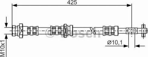 BOSCH 1 987 481 121 - Тормозной шланг avtokuzovplus.com.ua