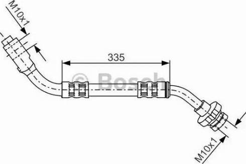 BOSCH 1 987 481 122 - Гальмівний шланг autocars.com.ua