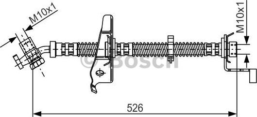 BOSCH 1 987 481 126 - Гальмівний шланг autocars.com.ua