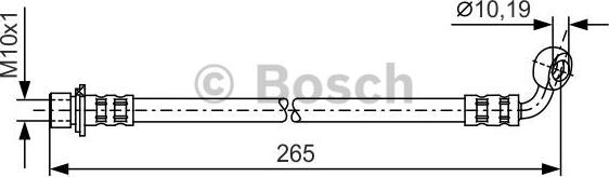 BOSCH 1 987 481 128 - Гальмівний шланг autocars.com.ua