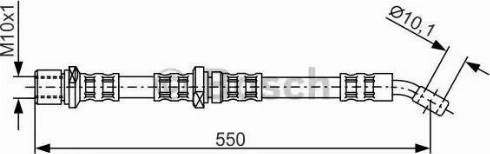 BOSCH 1 987 481 136 - Гальмівний шланг autocars.com.ua