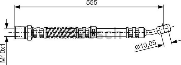 BOSCH 1 987 481 144 - Гальмівний шланг autocars.com.ua