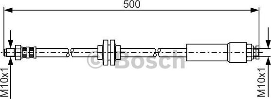 BOSCH 1 987 481 172 - Гальмівний шланг autocars.com.ua