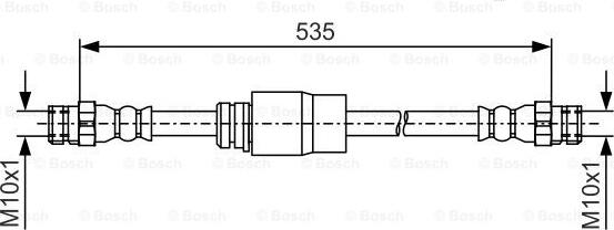 BOSCH 1 987 481 184 - Тормозной шланг avtokuzovplus.com.ua