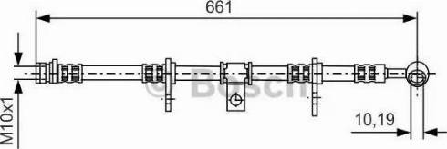 BOSCH 1 987 481 208 - Гальмівний шланг autocars.com.ua