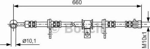 BOSCH 1 987 481 232 - Гальмівний шланг autocars.com.ua