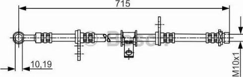 BOSCH 1 987 481 240 - Гальмівний шланг autocars.com.ua