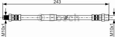BOSCH 1 987 481 258 - Гальмівний шланг autocars.com.ua