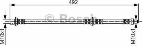 BOSCH 1 987 481 260 - Тормозной шланг avtokuzovplus.com.ua