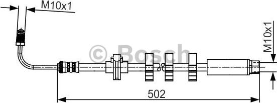 BOSCH 1 987 481 265 - Тормозной шланг avtokuzovplus.com.ua