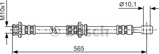 BOSCH 1 987 481 266 - Гальмівний шланг autocars.com.ua