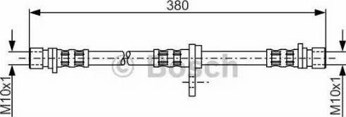 BOSCH 1 987 481 271 - Гальмівний шланг autocars.com.ua