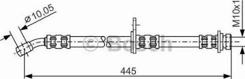 BOSCH 1 987 481 279 - Гальмівний шланг autocars.com.ua