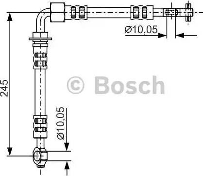 BOSCH 1 987 481 282 - Гальмівний шланг autocars.com.ua