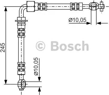 BOSCH 1 987 481 283 - Гальмівний шланг autocars.com.ua