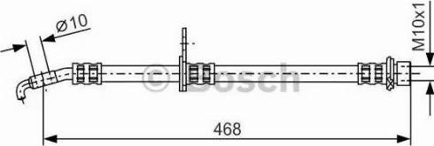 BOSCH 1 987 481 294 - Гальмівний шланг autocars.com.ua