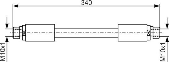 BOSCH 1 987 481 301 - Гальмівний шланг autocars.com.ua