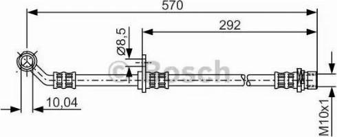 BOSCH 1 987 481 303 - Гальмівний шланг autocars.com.ua