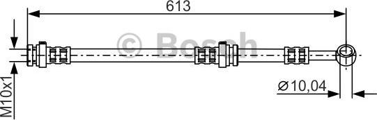 BOSCH 1 987 481 310 - Тормозной шланг avtokuzovplus.com.ua