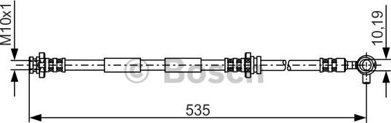 BOSCH 1 987 481 313 - Гальмівний шланг autocars.com.ua