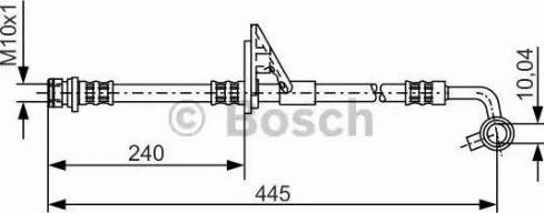 BOSCH 1 987 481 318 - Гальмівний шланг autocars.com.ua