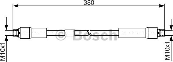 BOSCH 1 987 481 324 - Тормозной шланг avtokuzovplus.com.ua