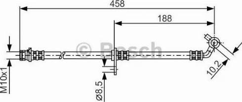 BOSCH 1 987 481 325 - Гальмівний шланг autocars.com.ua