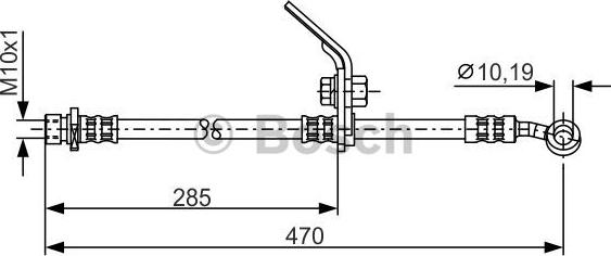 BOSCH 1 987 481 328 - Гальмівний шланг autocars.com.ua