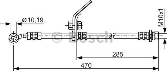 BOSCH 1 987 481 329 - Гальмівний шланг autocars.com.ua