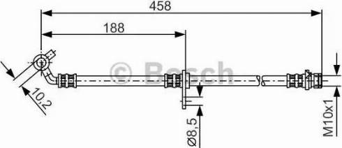 BOSCH 1 987 481 330 - Гальмівний шланг autocars.com.ua