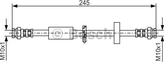 BOSCH 1 987 481 334 - Гальмівний шланг autocars.com.ua