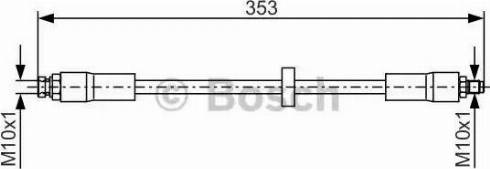 BOSCH 1 987 481 353 - Тормозной шланг autodnr.net